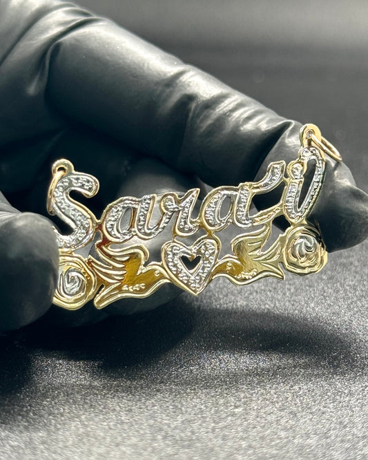Single Plate 10K Gold Name Plate