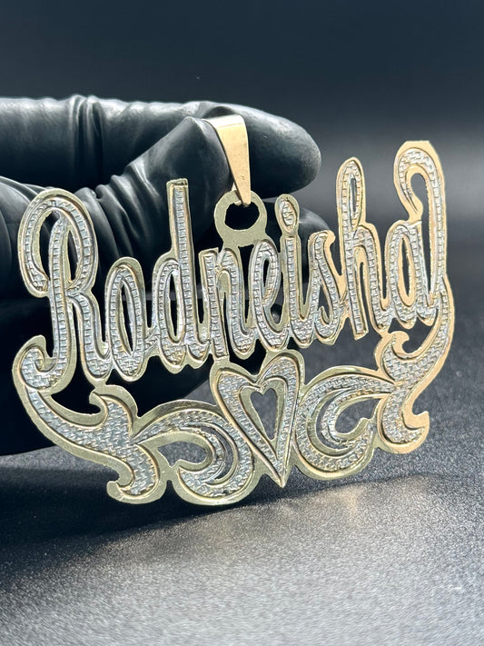 "Rodneisha" 10K Gold Name Plate