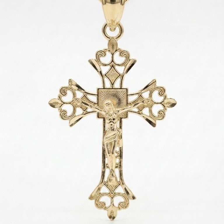 10K Gold Approx. 2-Inch Cross