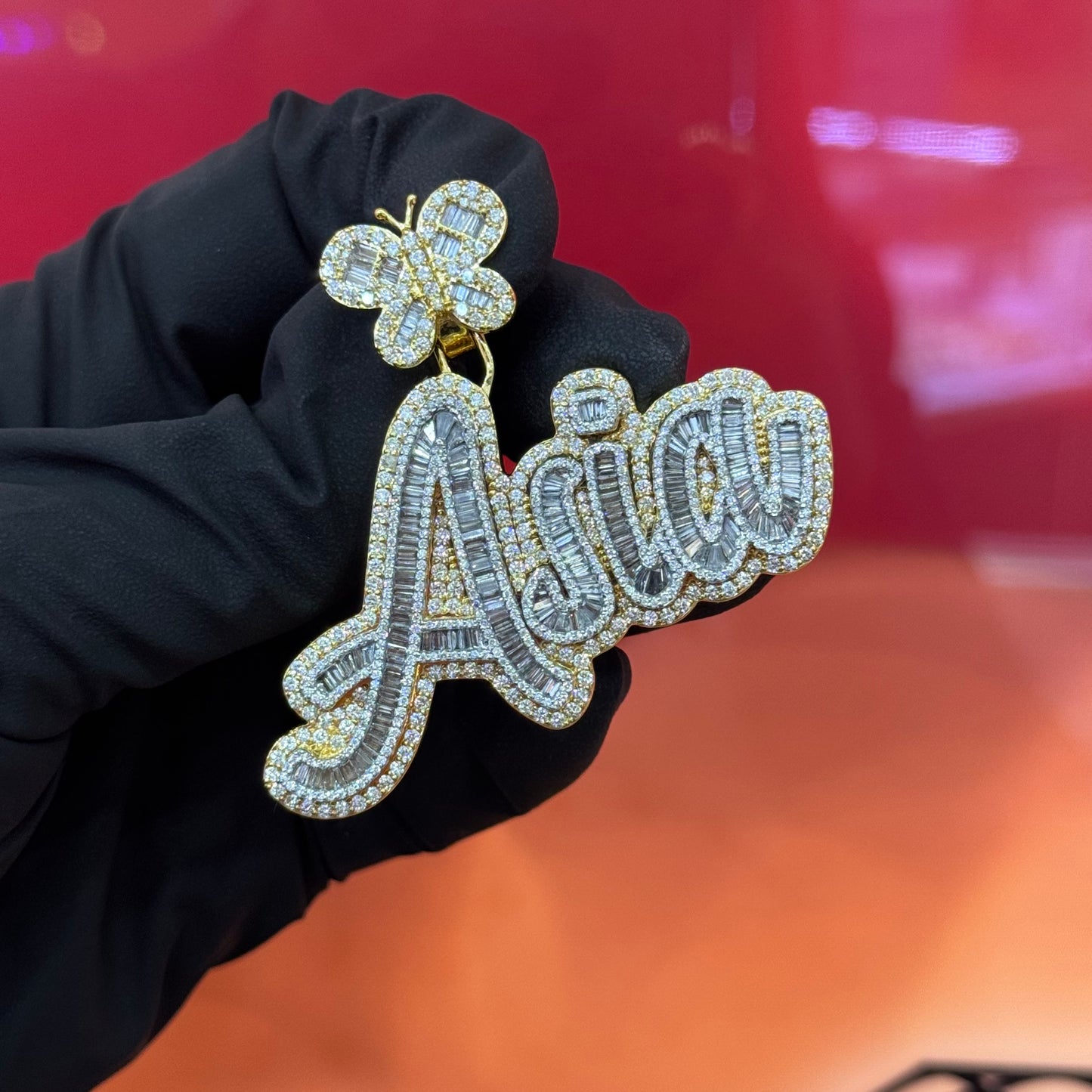 10k Gold Natural Diamond Custom-Made Piece