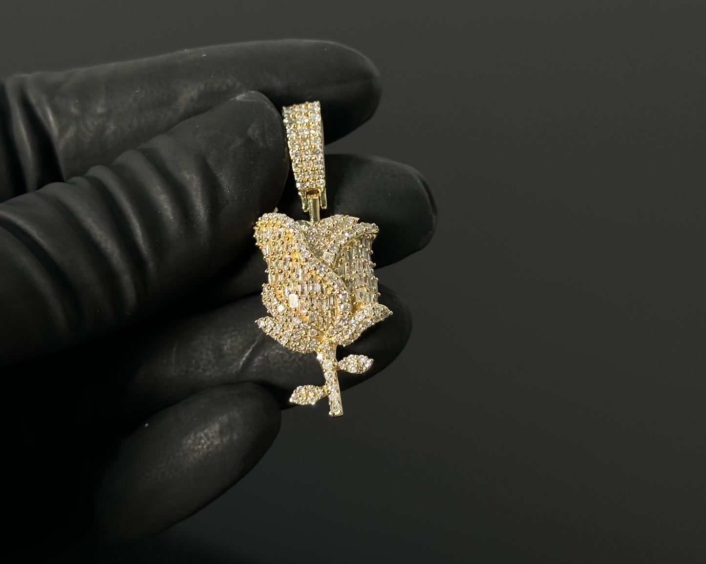 14Kyg 1.32Ctw Diamond Hiphop Pendant