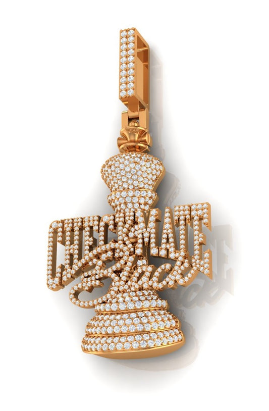 "Checkmate" Diamond Pendant