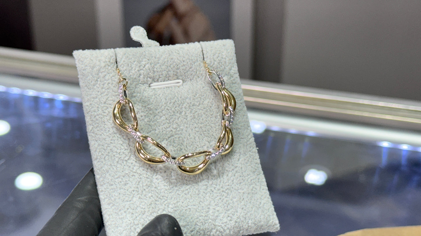 14Ktt 0.38Ctw Dia Necklace