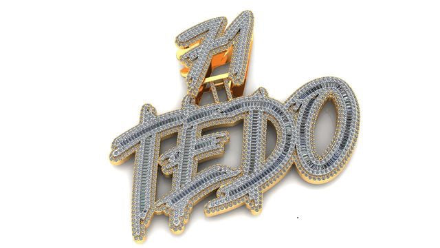 "Tedo" Gold & Diamond Custom Pendant