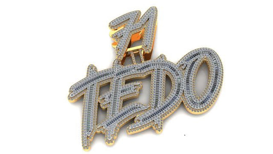 "Tedo" Gold & Diamond Custom Pendant