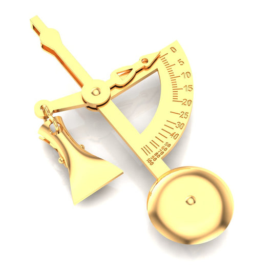 "Weight Scale" Gold Pendant