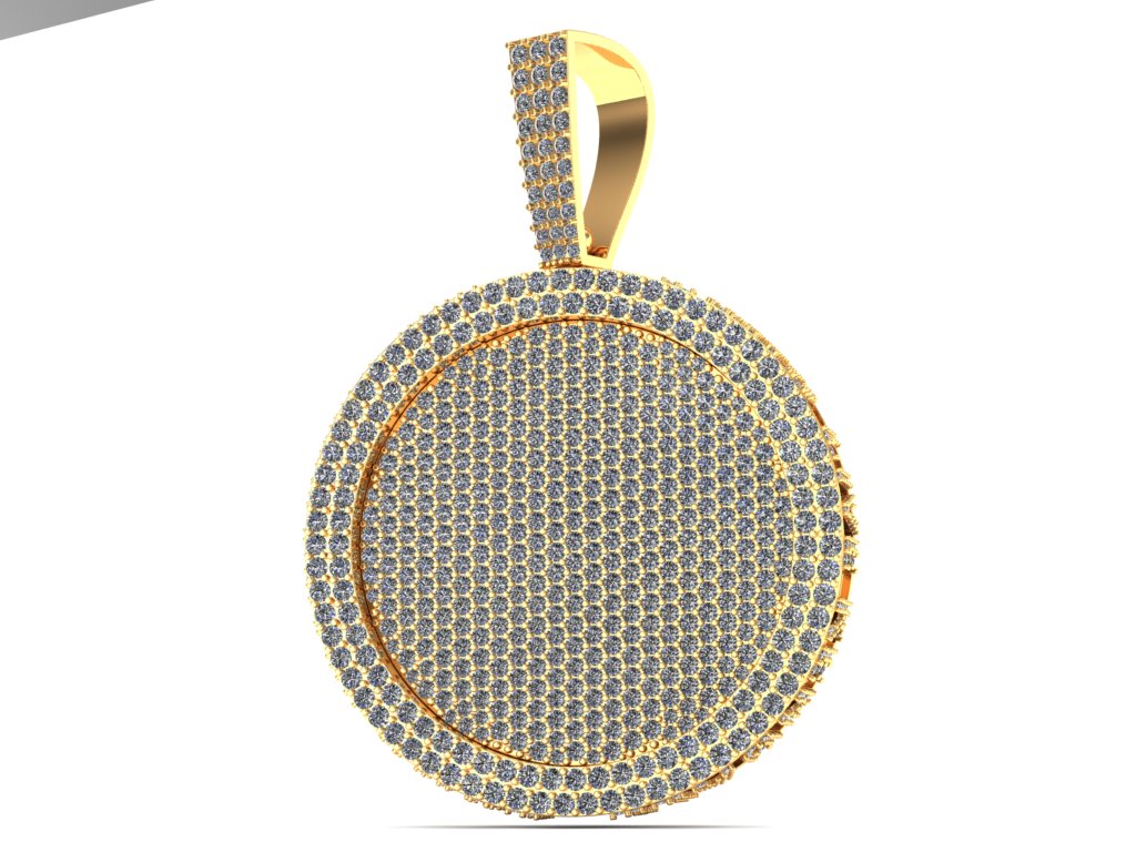 Memory Circle Charm Diamond Custom Piece