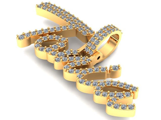"Tania" Diamond Name Plate