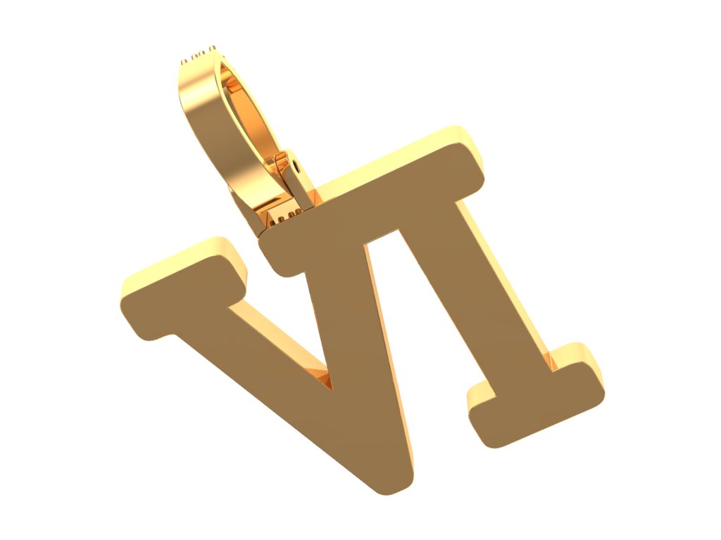 "V1" Diamond Custom Pendant