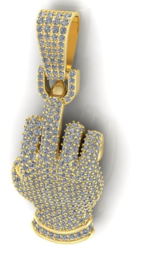 "Middle Finger" Custom Pendant