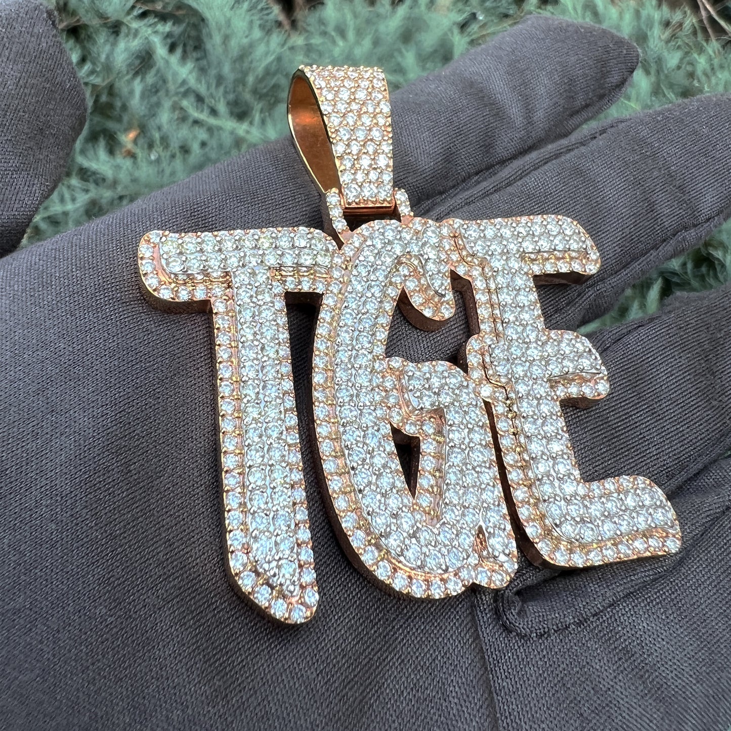 "Tge" Rose Gold Custom Necklace