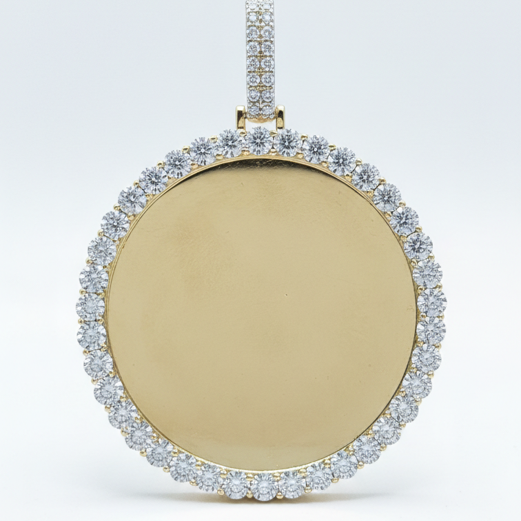 10K Gold 2.10 CTW Diamond Round Memory Charm/Pendant