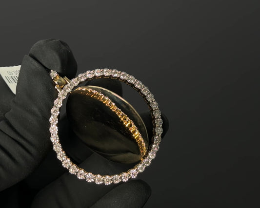 10K Gold 1.00Ctw Diamond Memory Pendant