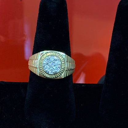 14K Yellow Gold 0.50Ctw Diamond Ring