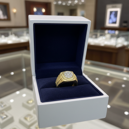14K Yellow Gold 0.50Ctw Diamond Ring