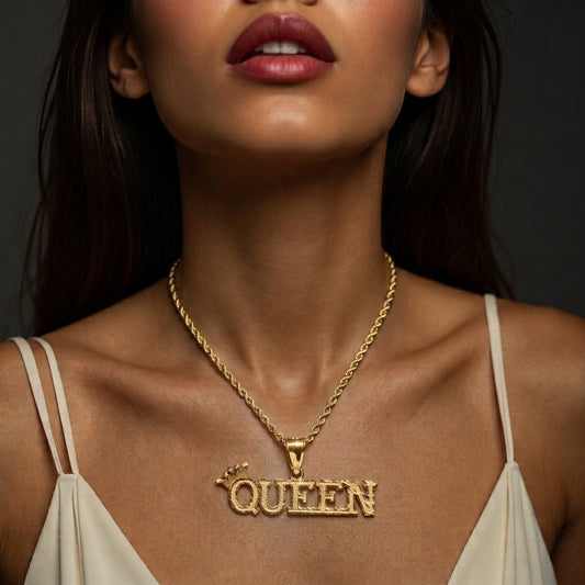 10K Yellow Gold Approx. 1.5 Inch Queen Crown