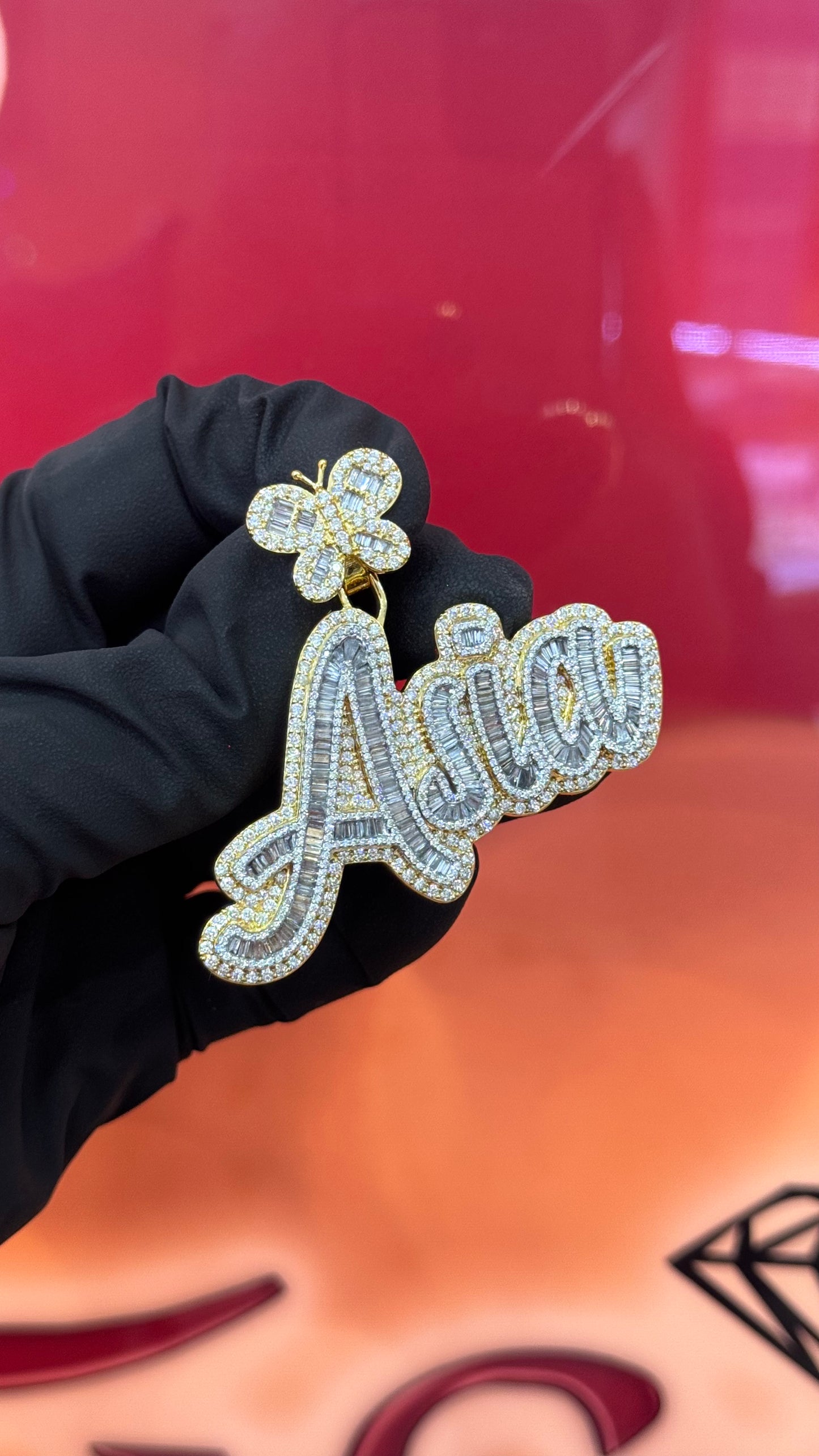 10k Gold Natural Diamond Custom-Made Piece