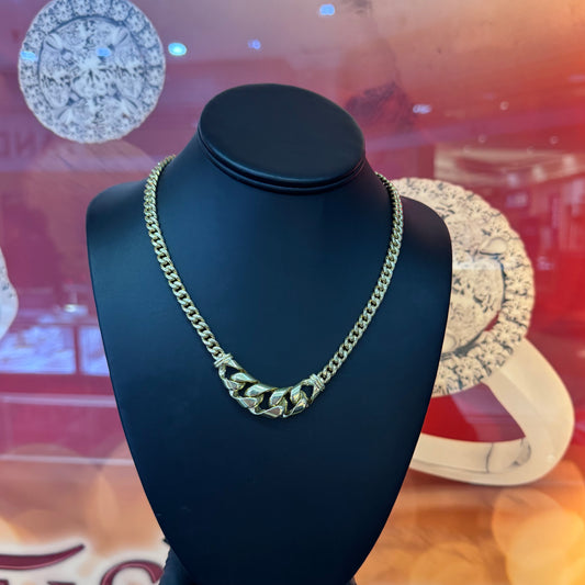 10K Gold 6mm 18Inch Fancy Necklace