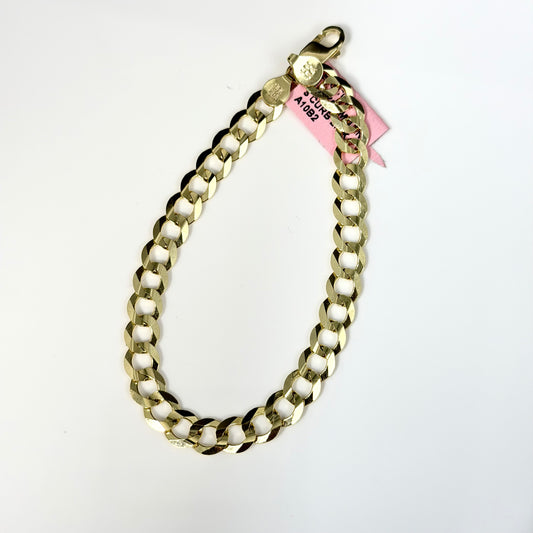 14K Gold 7mm Approx. 8-Inch S Curb Link bracelet