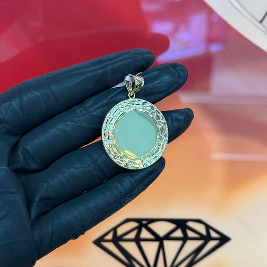 14K Yellow Gold 1Inch Memory Round Nugget 5.1 grams