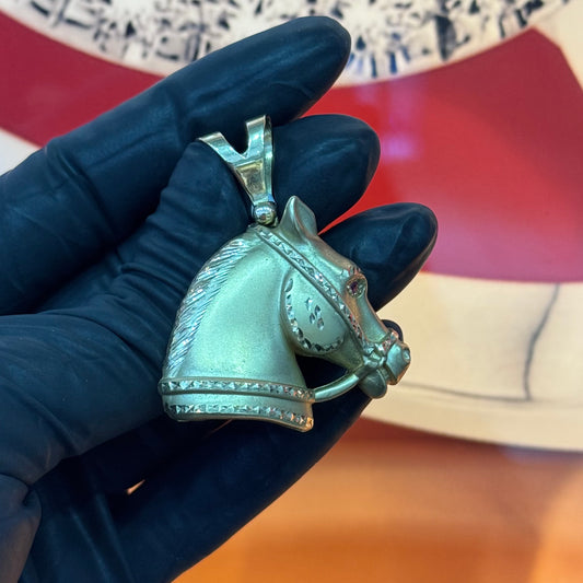 10K Gold 2Inch Horse Head Approx. 11.9Grams