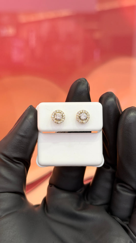 10K Gold 0.40CTW Round Diamond Earring