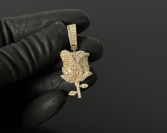 14Kyg 1.32Ctw Diamond Hiphop Pendant