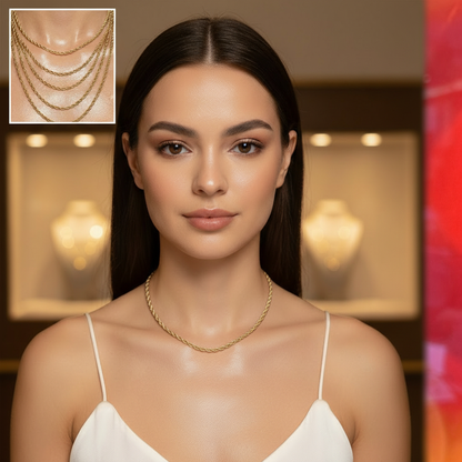 Square 1:1 commercial jewelry portrait