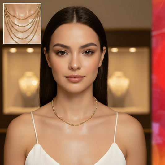 Square 1:1 commercial jewelry portrait