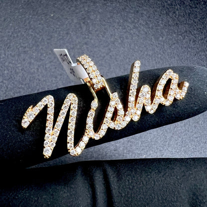 Customized Diamond Name Plate