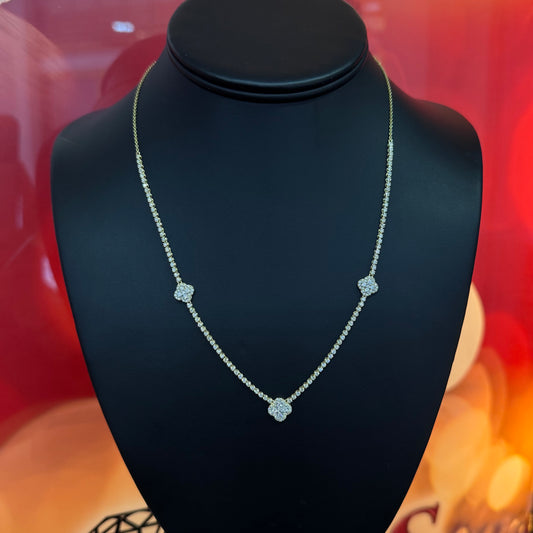 10K Gold 2.00Ctw 18Inch Diamond Necklace