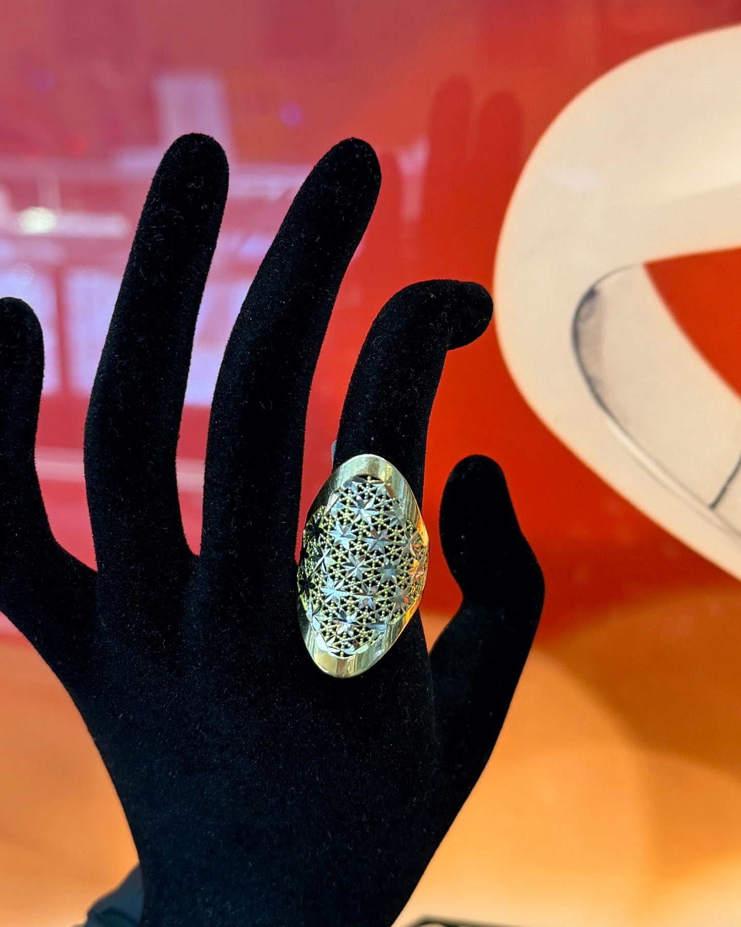 10k Yellow Gold Size 7 Fancy Gold Ring