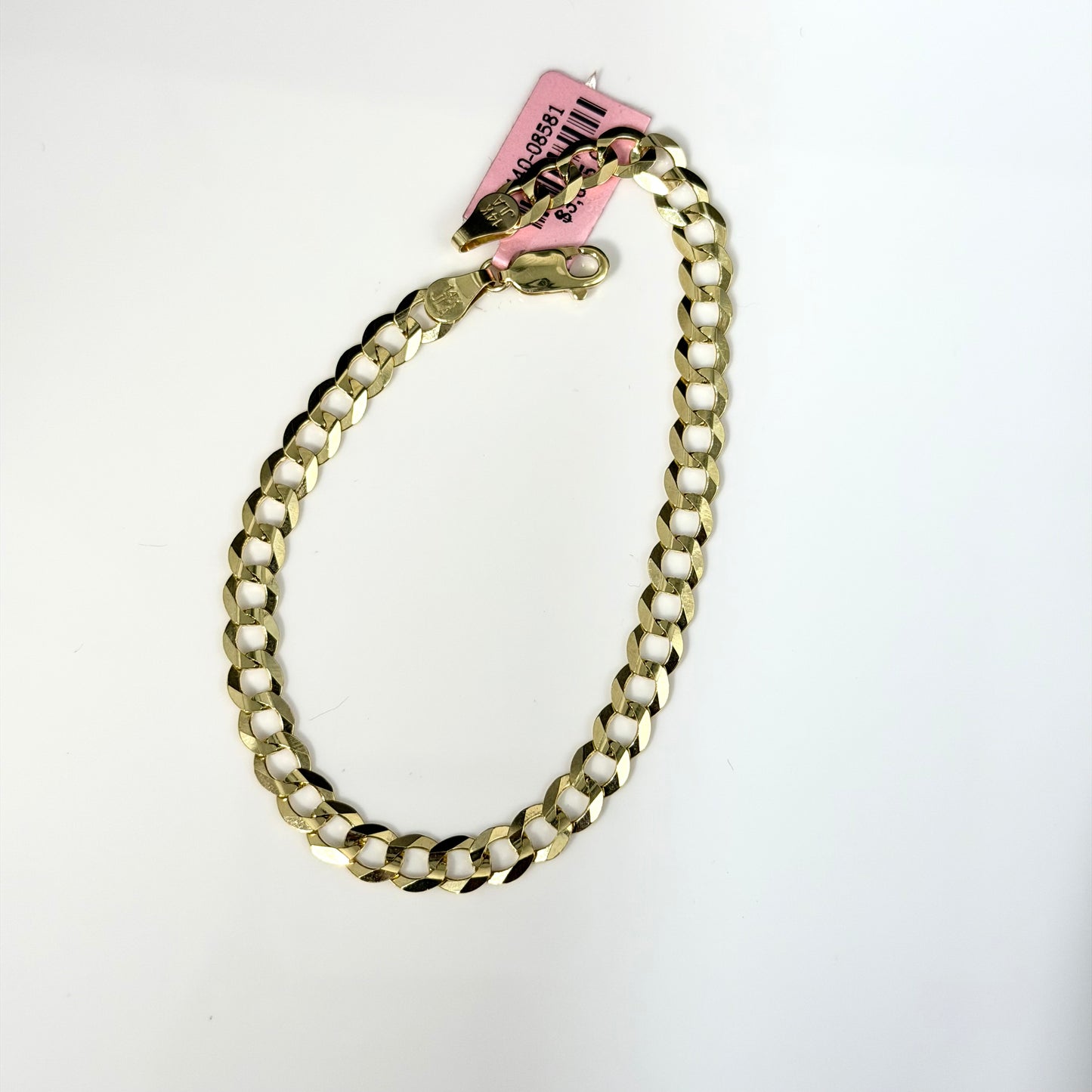 14K Gold 6mm Approx. 8-Inch S Curb Link Bracelet