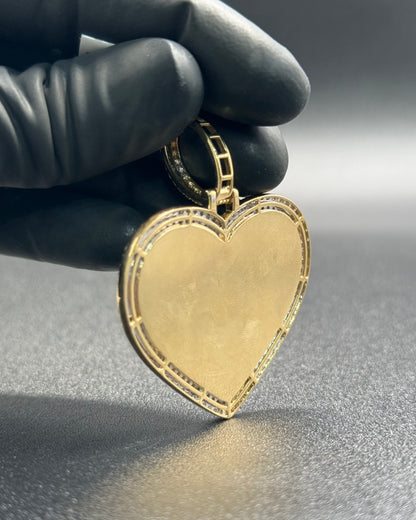 2.15CTW Diamond Heart Picture charm
