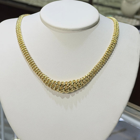 14K Yellow Gold 18 Inch Princess Neck