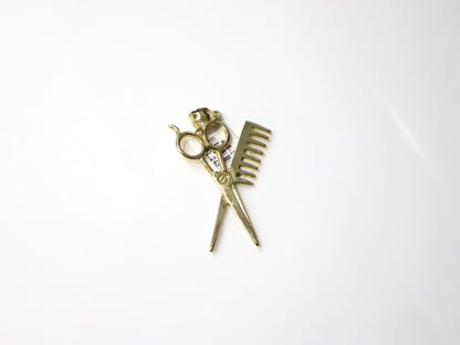 10K Gold Approx 1.5In Barber Pendant