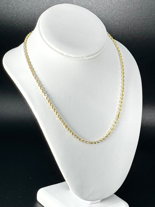 3mm 18inch Solid Rope Chain