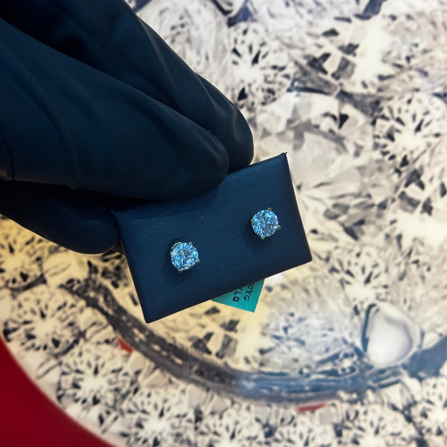 10K White Gold 2CTW Lab Grown Diamond Round Studs