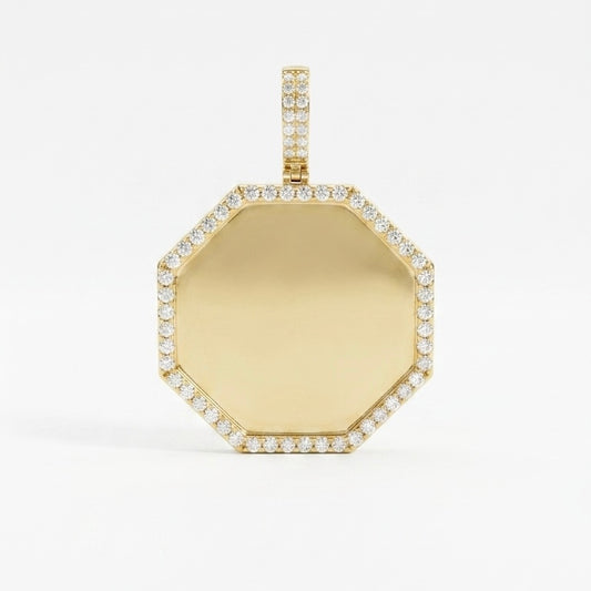 10K Gold 1.00Ctw Diamond Memory Pendant