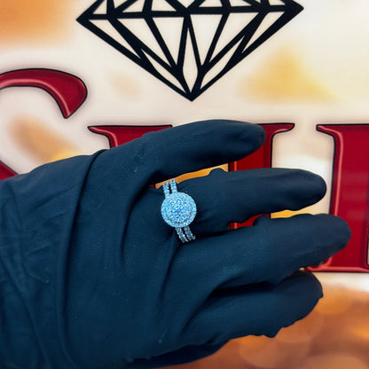 14K White Gold 2.00Ctw 0.19Ctr Dia Bridal Set