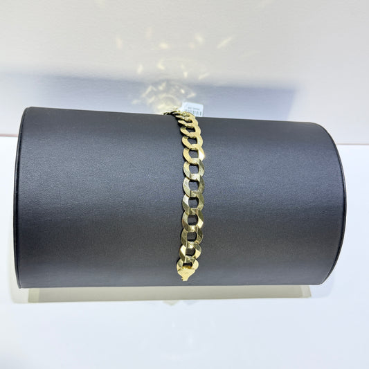 10K Yellow Gold 14mm 8.5 Inch Solid Curb Link