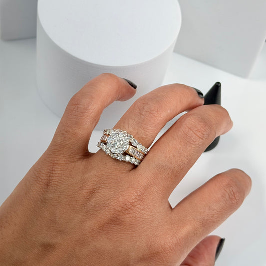 14Ktyg 3.00Ctw Diamond engagement