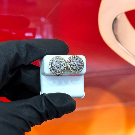 10K Yellow Gold 1.56Ctw Diamond Rd Earring