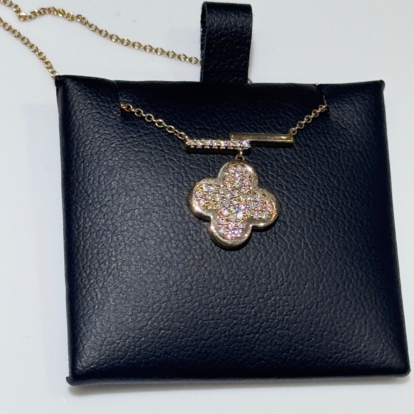 10K Yellow Gold 0.16Ctw Diamond Pendant With Chain