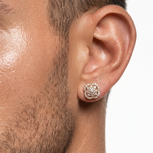 10Ktt 0.50Ctw Diamond Clove Earring