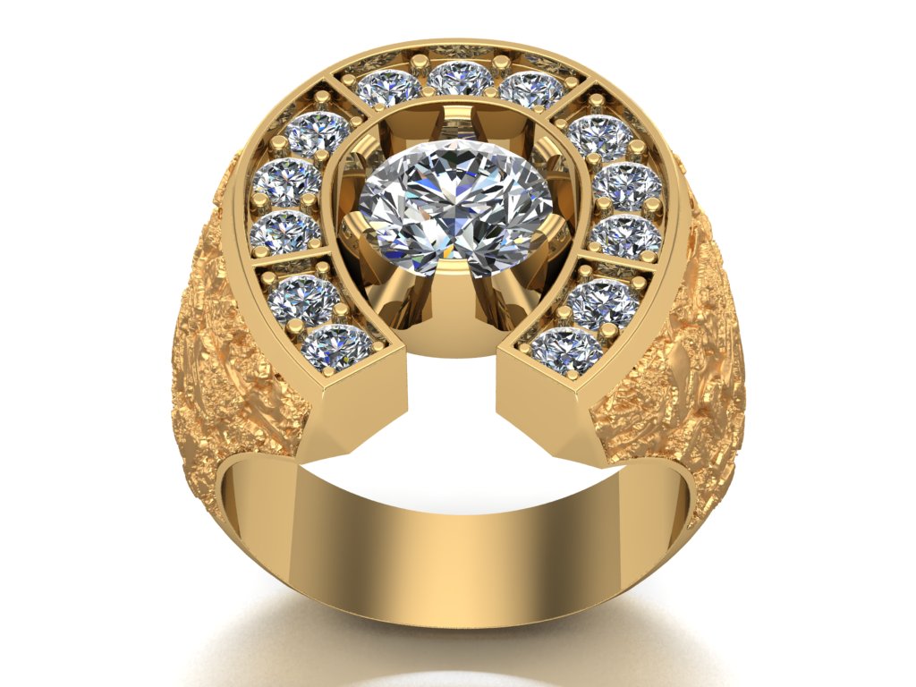 10K GOLD LAB DIAMOND RING