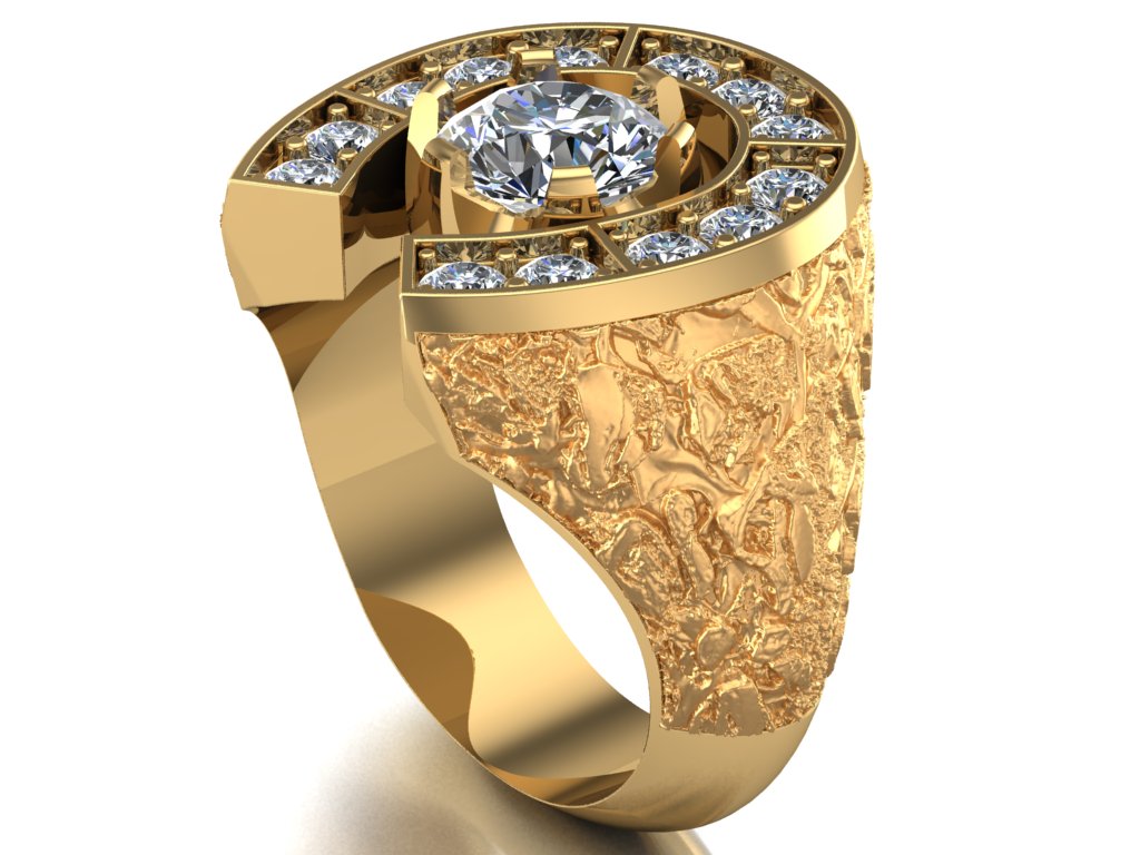 10K GOLD LAB DIAMOND RING