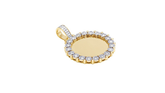 10KYG 0.60CT DIAMOND  ROUND MEMORY CHARM