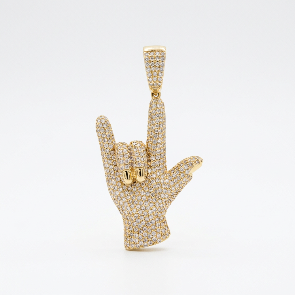 Diamond hand pendant product image