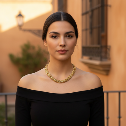 14K Gold 18Inch 10.5MmNecklace 36.5grams